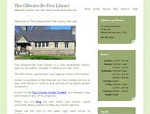 Tablet Screenshot of gilbertsvillefreelibrary.org